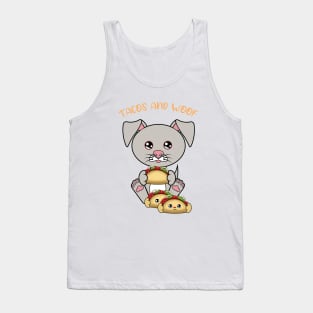 All I Need is tacos and dogs, tacos and dogs Tank Top